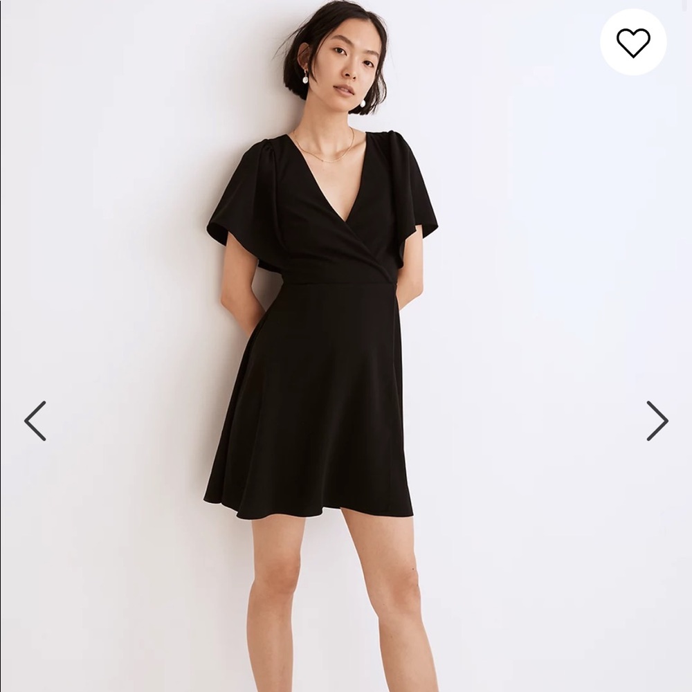 Madewell Cape-Sleeve Mini Dress